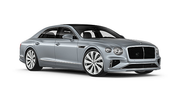 Bentley Abu Dhabi New Bentley Flying Spur sedan front three quarter in Silverlake paint