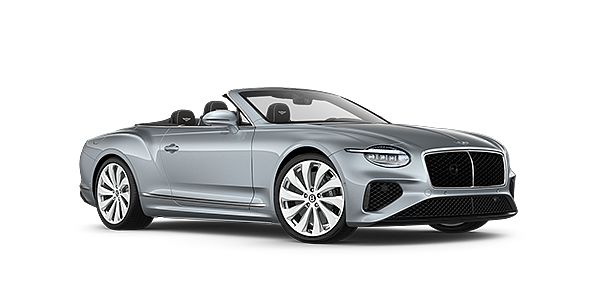 Bentley Abu Dhabi New Bentley Continental GTC convertible front three quarters in Silverlake paint