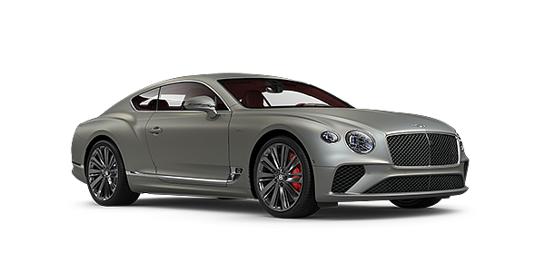 Bentley Emirates -  Abu Dhabi Bentley GT Speed coupe in Extreme Silver paint front 34